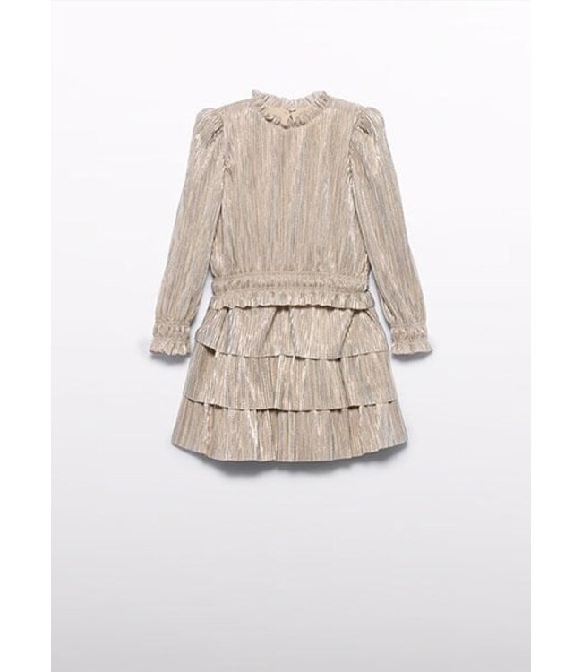 Abel & Lula winter rok-set meisjes - beige - gebreid - geplooid