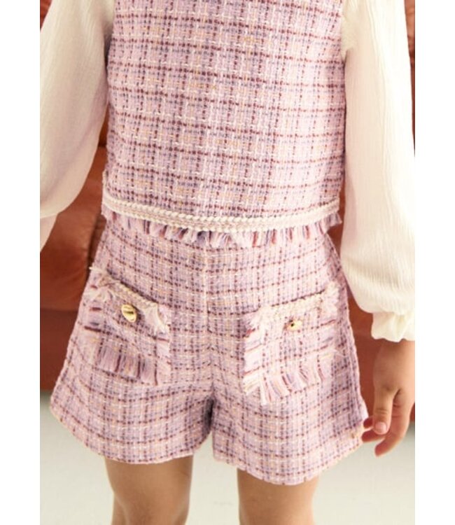 Abel & Lula winter bermuda-set meisjes - roze