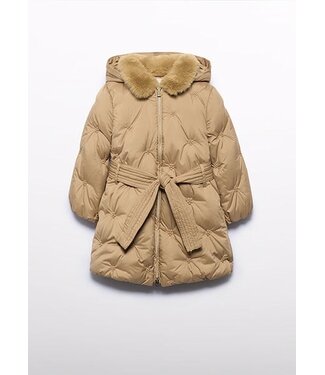Abel & Lula winter winterjas meisjes - bruin - gewatteerd