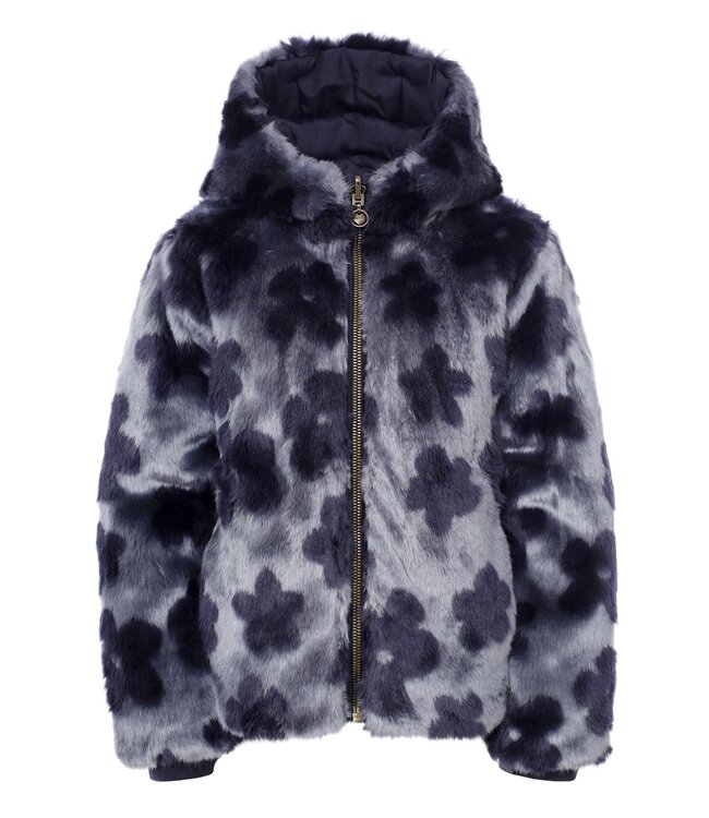 LOOXS Little winter winterjas meisjes - navy blauw - reversible