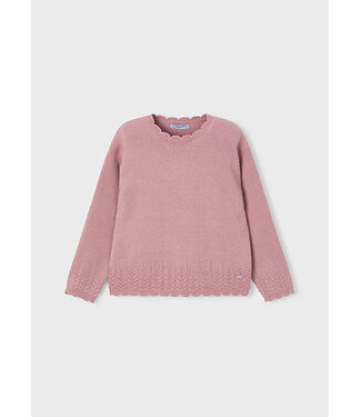 Mayoral winter sweater meisjes - roze - gebreid