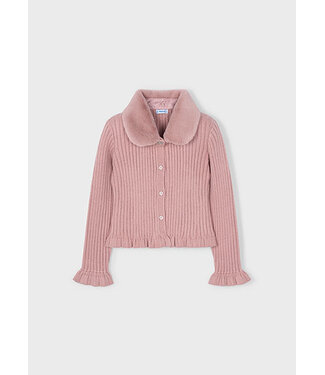 Mayoral winter vest meisjes - roze - fur