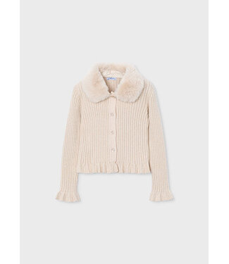 Mayoral winter vest meisjes - beige - fur
