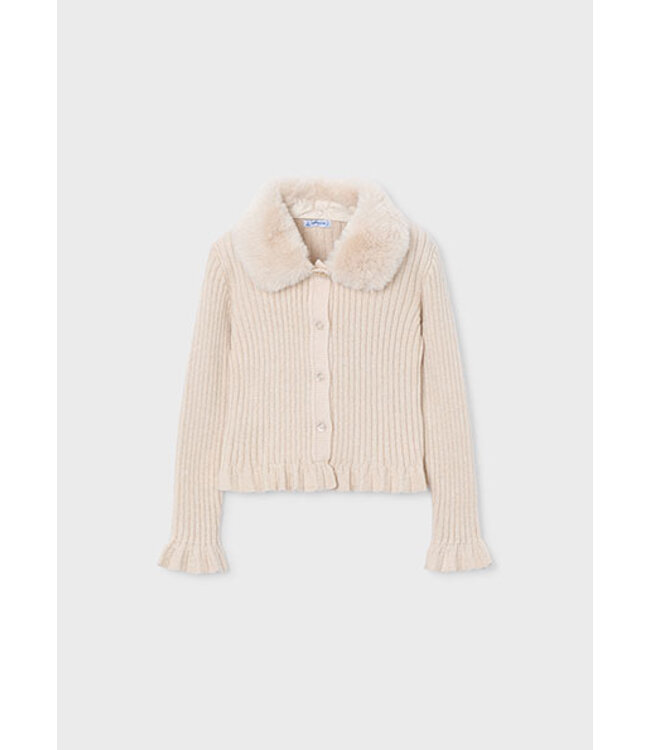 Mayoral winter vest meisjes - beige - fur