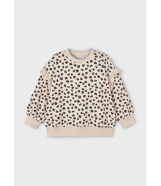 Mayoral winter sweater meisjes - zand - ruffle mouw