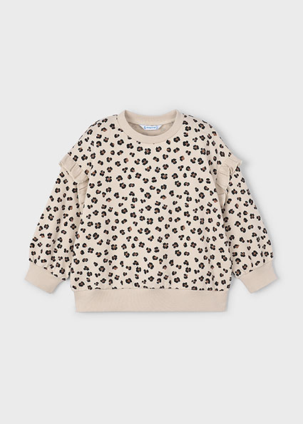 Mayoral winter sweater meisjes - zand - ruffle mouw afbeelding