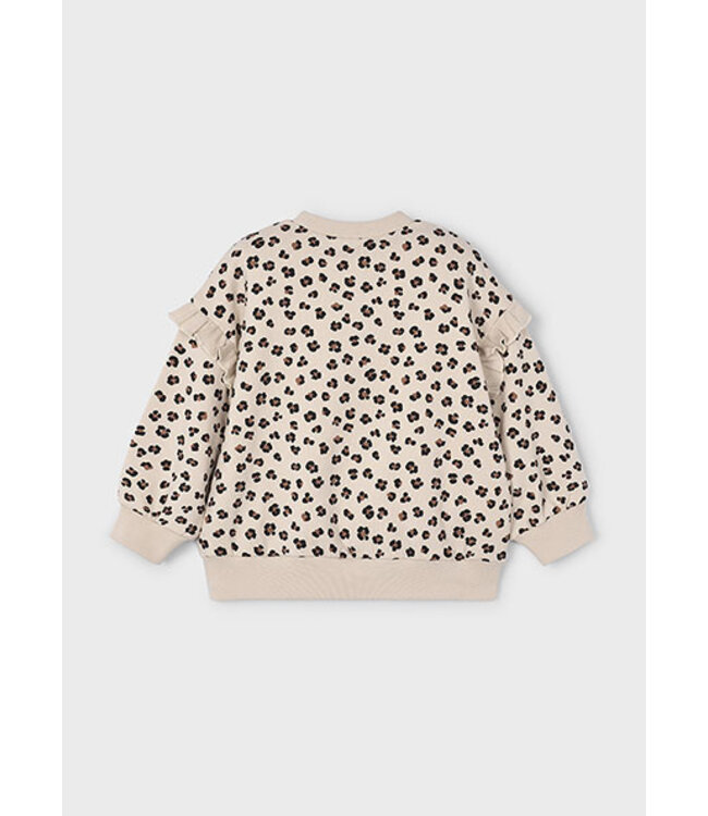 Mayoral winter sweater meisjes - zand - ruffle mouw