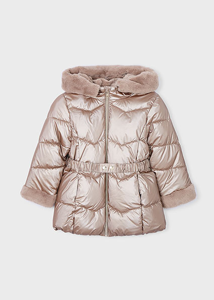 Mayoral winter winterjas meisjes - bruin - glossy afbeelding