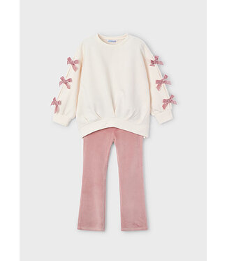 Mayoral winter sweater en legging set meisjes - roze