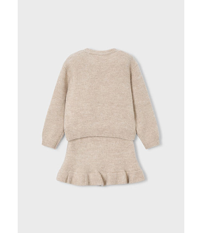 Mayoral winter rok-set meisjes - zand - tricot