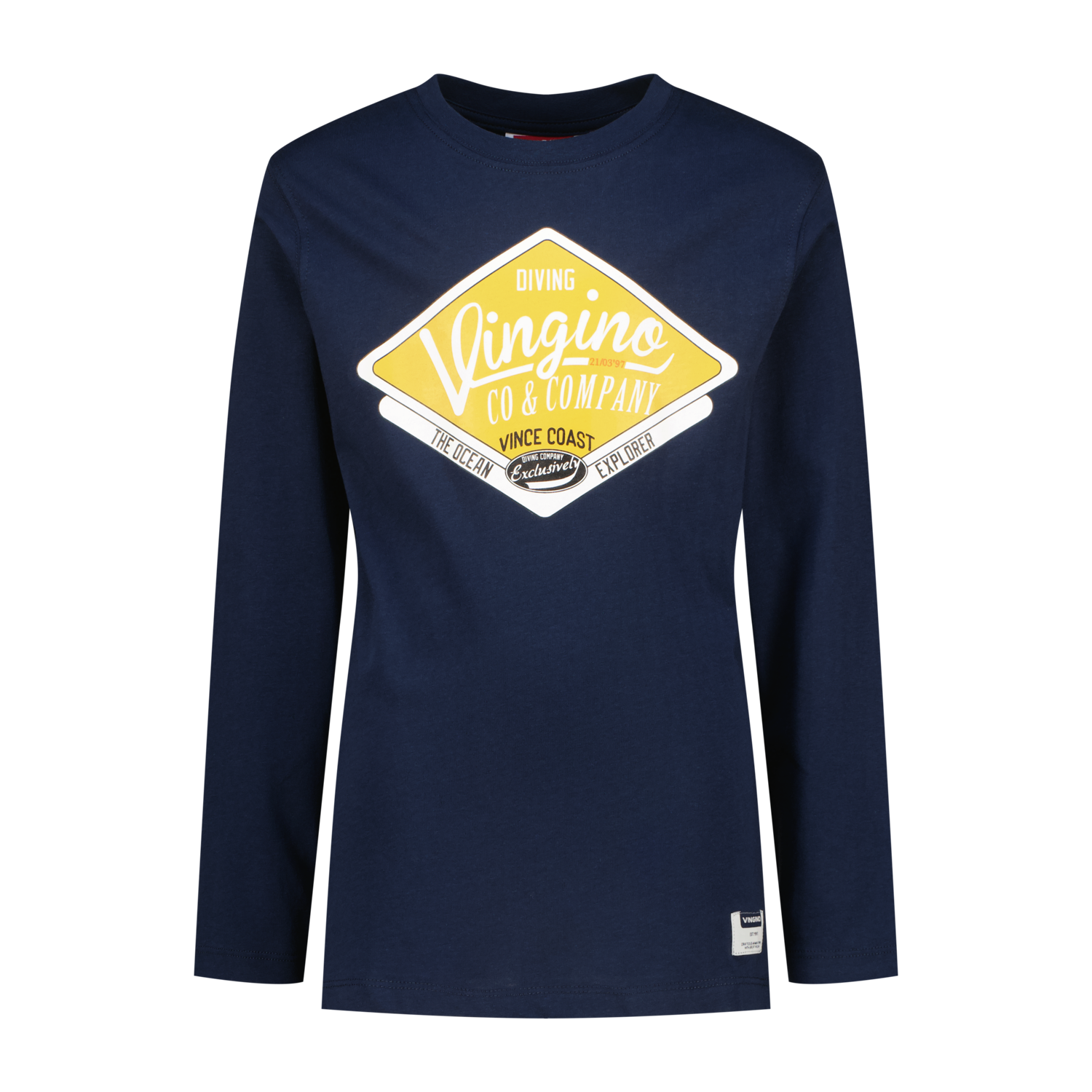 Vingino winter t-shirt jongens - donker blauw - Jicane - regular fit afbeelding