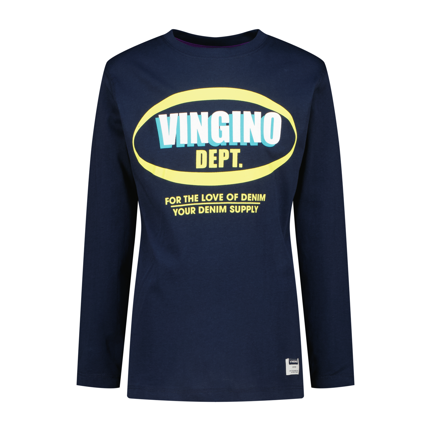 Vingino winter t-shirt jongens - donker blauw - Jayden - regular fit afbeelding