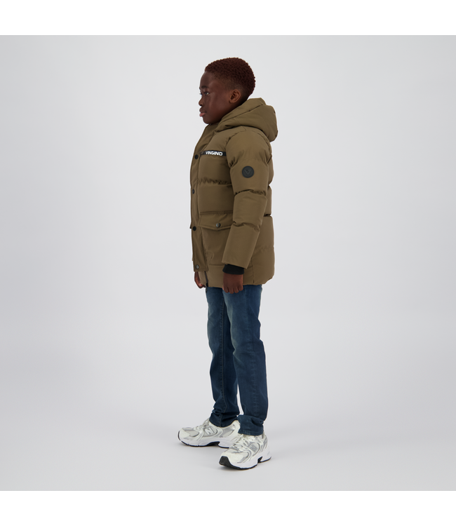 Vingino winter winterjas jongens - donker bruin - Tanso - lang