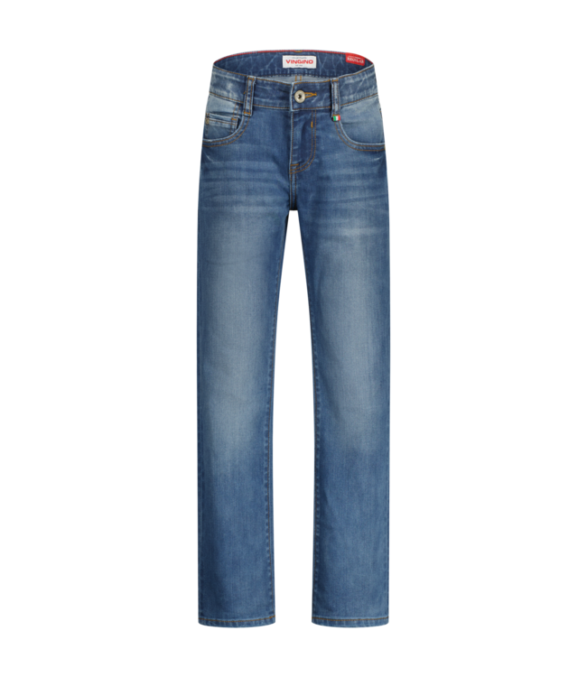 Vingino winter jeansbroek jongens - blauw - Baggio - regular fit