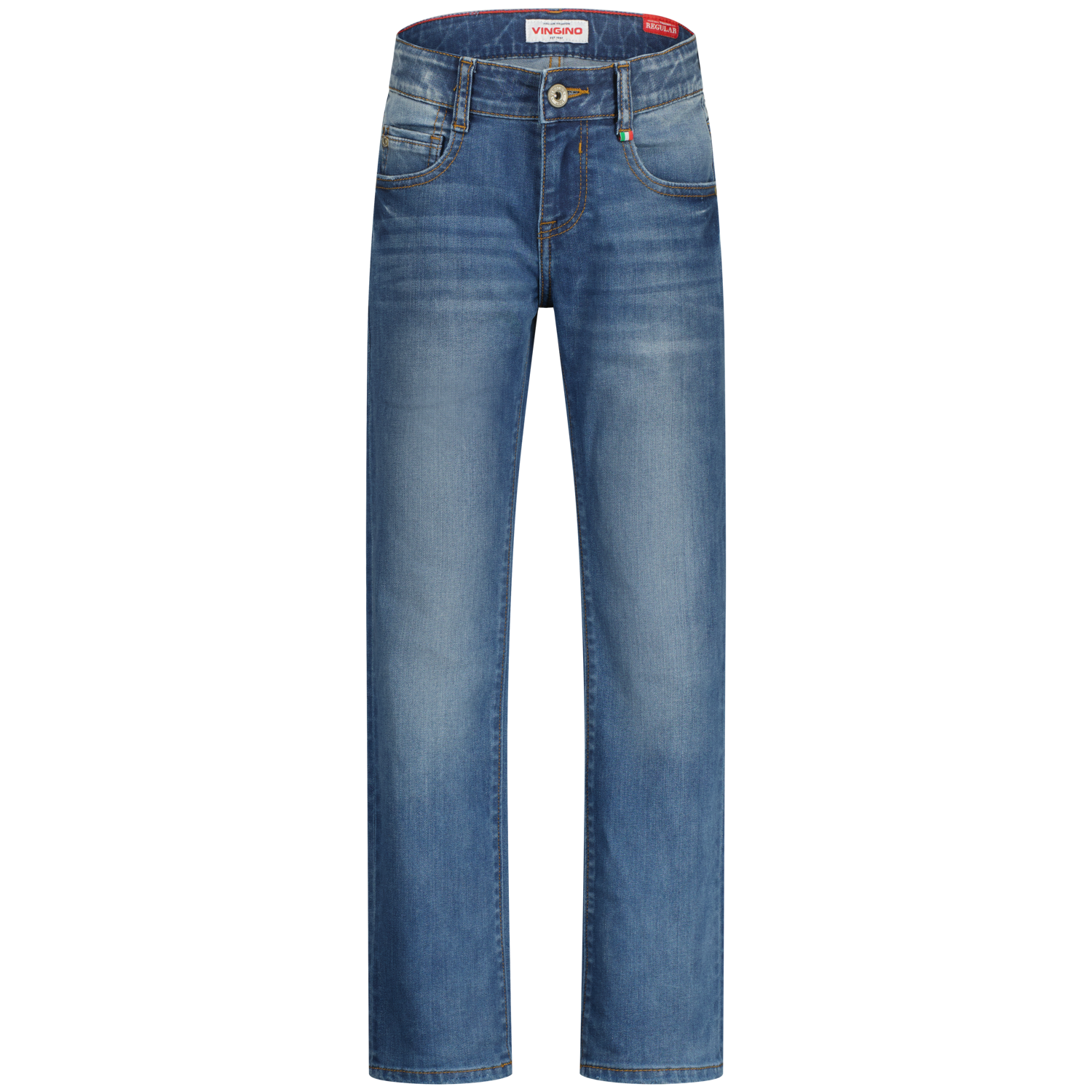 Vingino winter jeansbroek jongens - blauw - Baggio - regular fit afbeelding