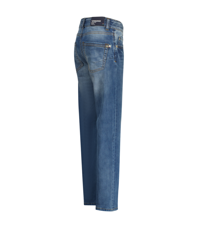 Vingino winter jeansbroek jongens - blauw - Baggio - regular fit