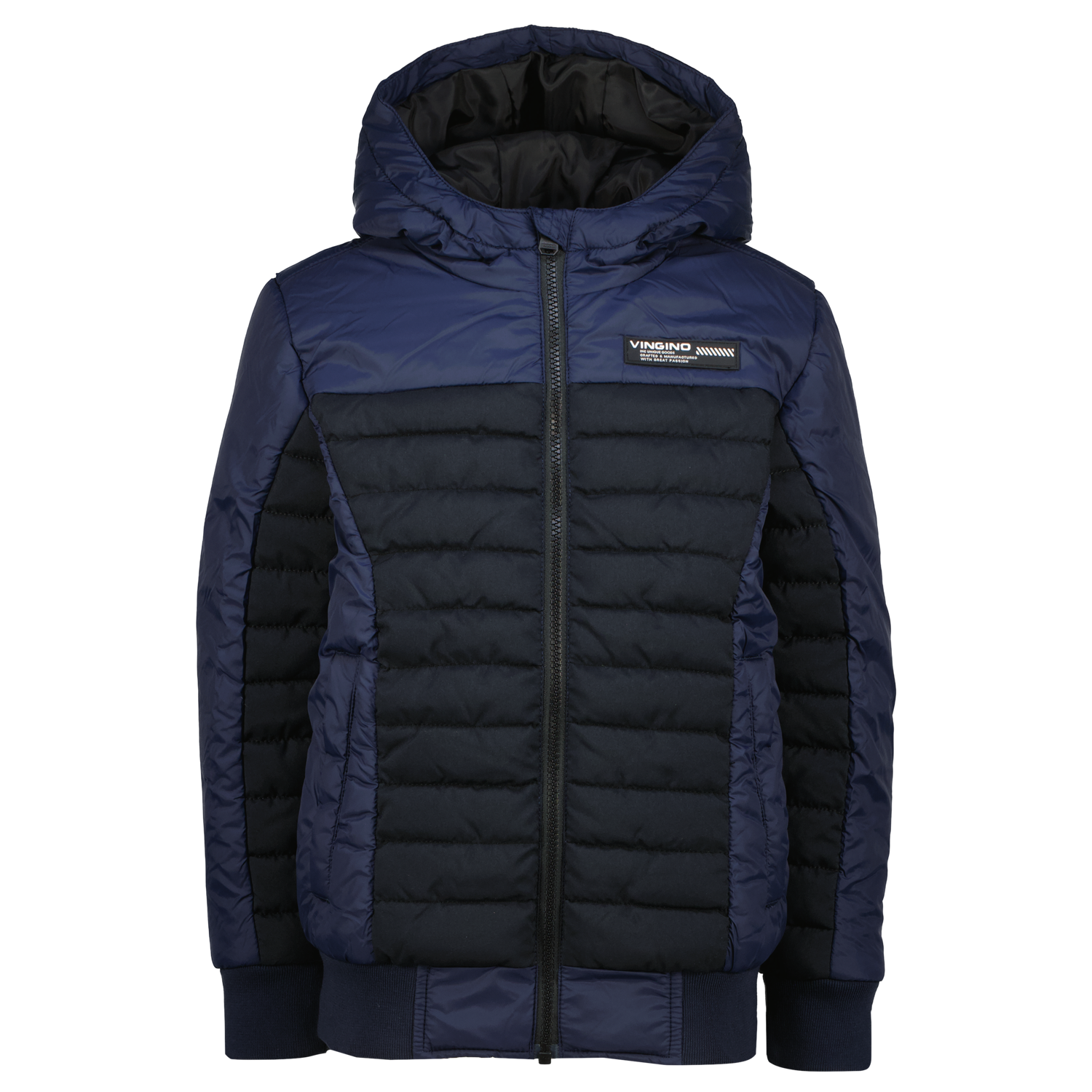 Vingino winter winterjas jongens - donker blauw - Taceon - capuchon afbeelding