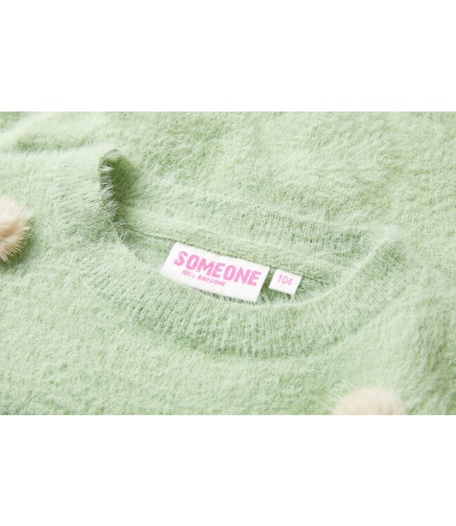 Someone winter sweater meisjes - mint groen - Nel