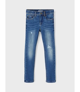 Name it winter jeans broek jongens - blauw - xslim fit - NkfConex