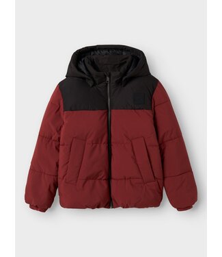 Name it winter winterjas jongens - rood - puffer - NkmMorning