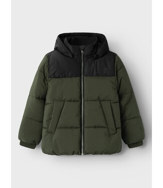 Name it winter winterjas jongens - groen - puffer - NkmMorning