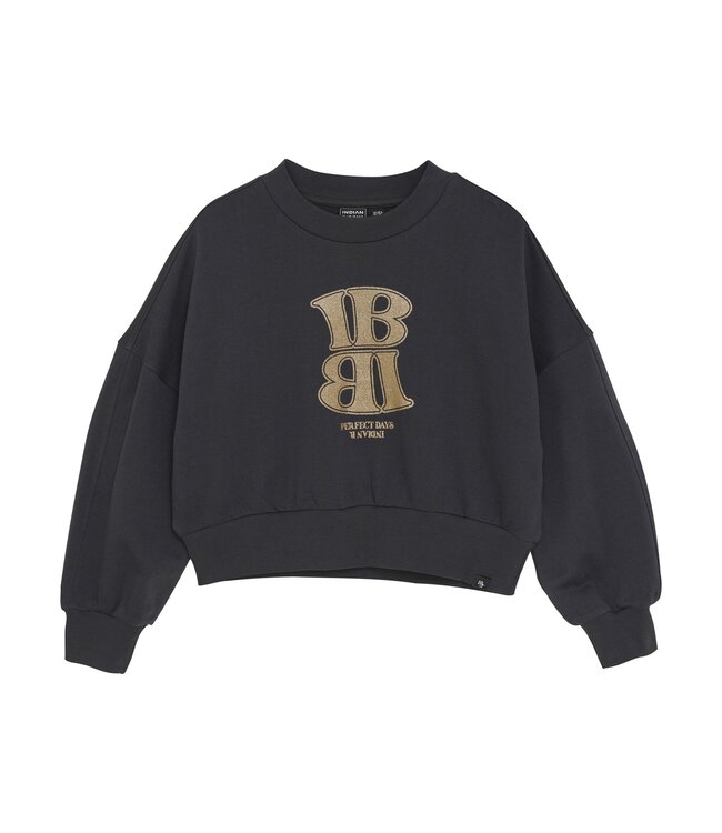 Indian Blue Jeans Winter sweater meisjes - grijs - lava dye