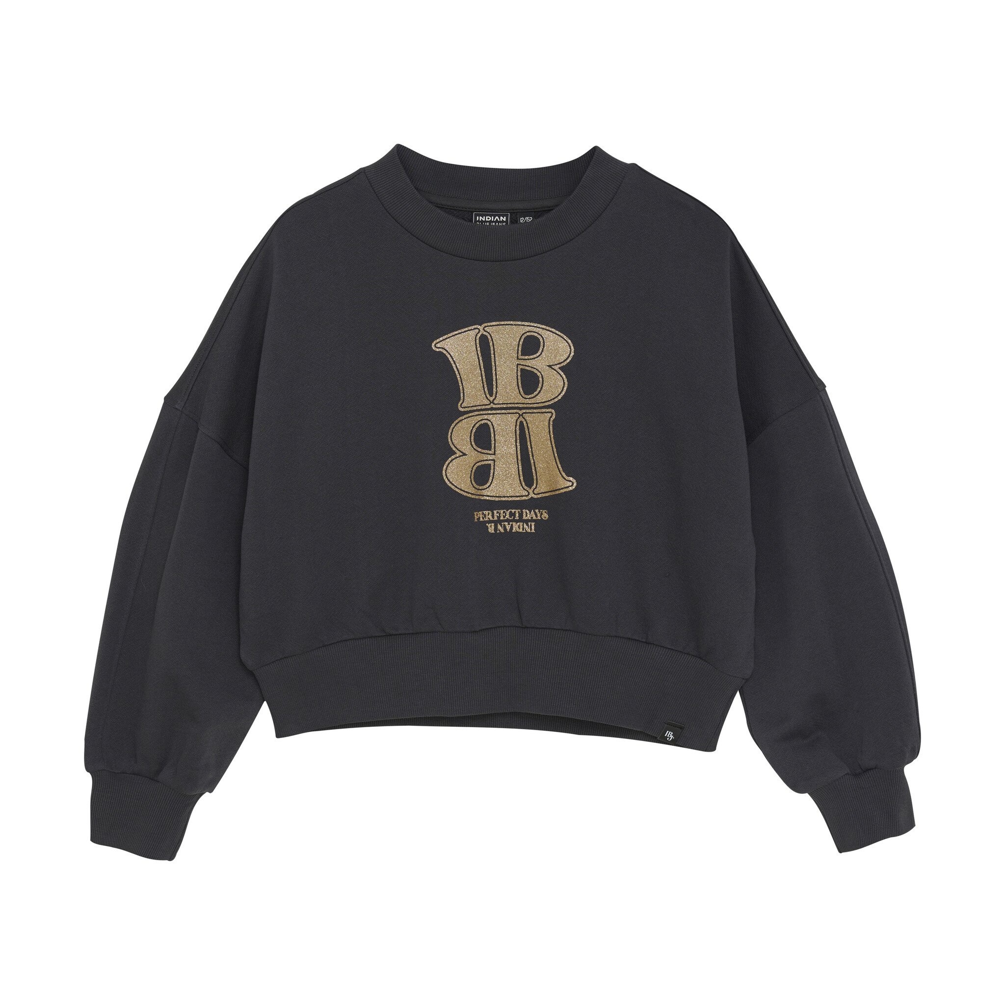 Indian Blue Jeans Winter sweater meisjes - grijs - lava dye afbeelding