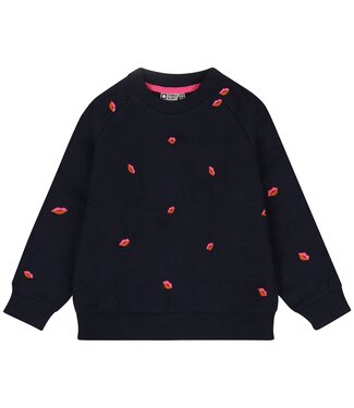 Tumble & Dry winter sweater meisjes - navy blauw - Bisous