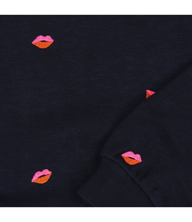 Tumble & Dry winter sweater meisjes - navy blauw - Bisous