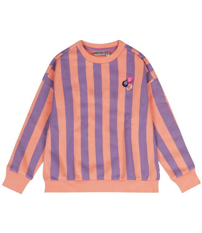 Tumble & Dry winter sweater meisjes - oranje/lila - Bellissimo