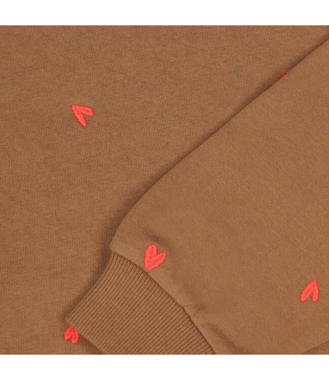 Tumble & Dry winter sweater meisjes - bruin - Belle Plagne