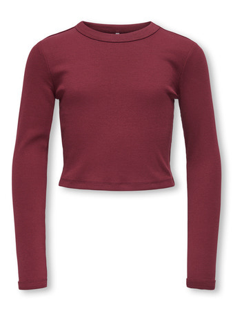 Kids ONLY winter top meisjes - rood - KogBina - slim fit, longsleeve afbeelding