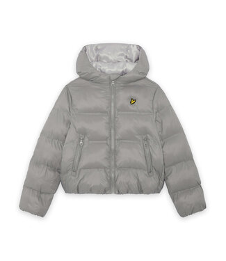 Lyle & Scott winter winterjas jongens - grijs - puffer, cropped