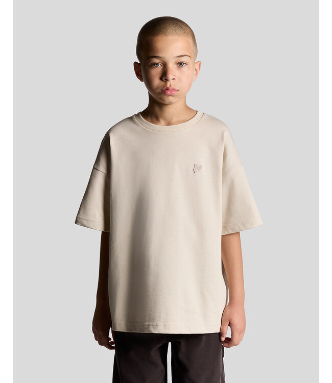 Lyle & Scott winter relaxed t-shirt jongens - beige