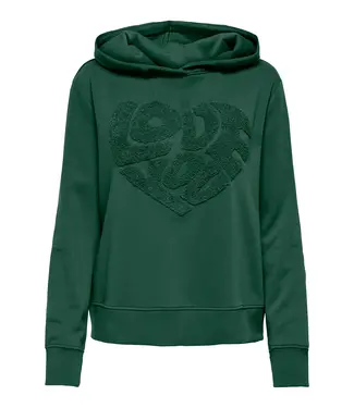 Kids ONLY winder hoodie meisjes - groen - KogLyna - regular fit