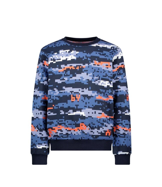B.Nosy winter sweater jongens - blauw - Scott - print