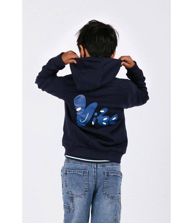 B.Nosy winter hoodie jongens - navy blauw - Sep