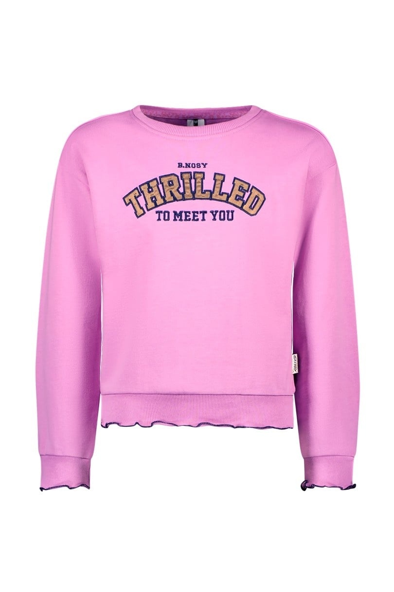 B.Nosy winter sweater meisjes - paars - Sue afbeelding