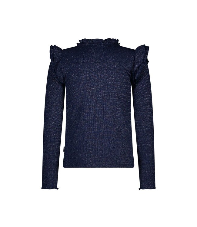 B.Nosy winter top meisjes - navy blauw - Tonya - ruffles