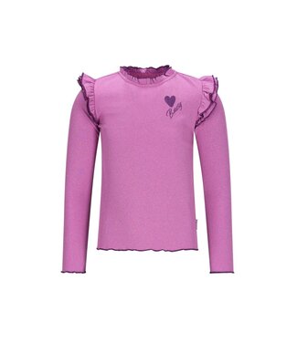 B.Nosy winter top meisjes - paars - Tonya - ruffles