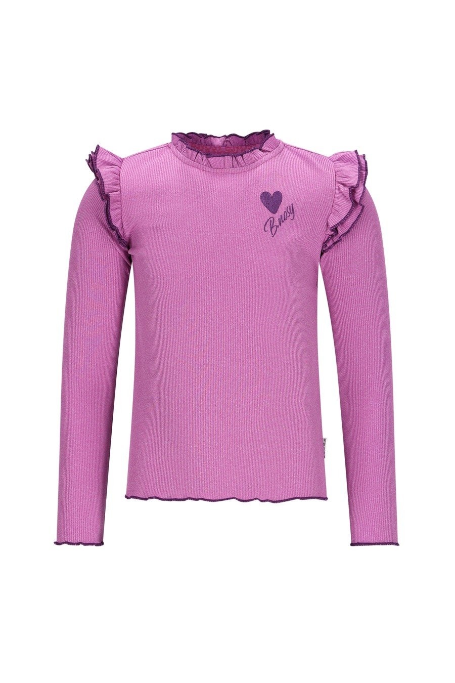 B.Nosy winter top meisjes - paars - Tonya - ruffles afbeelding