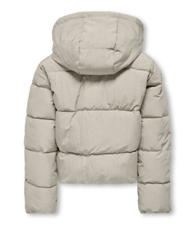 Kids ONLY winter winterjas meisjes - grijs - KogDolly - puffer