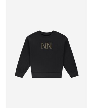 Nik&Nik winter sweater meisjes - zwart - Stud