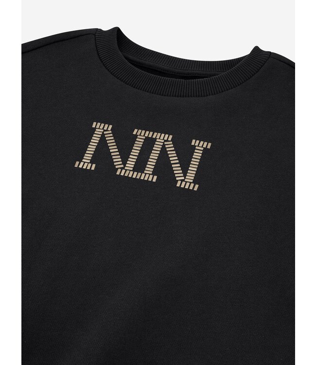 Nik&Nik winter sweater meisjes - zwart - Stud