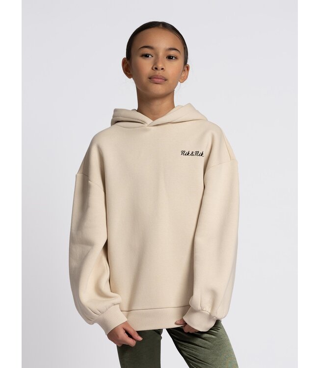 Nik&Nik winter hoodie meisjes - zand - Novan