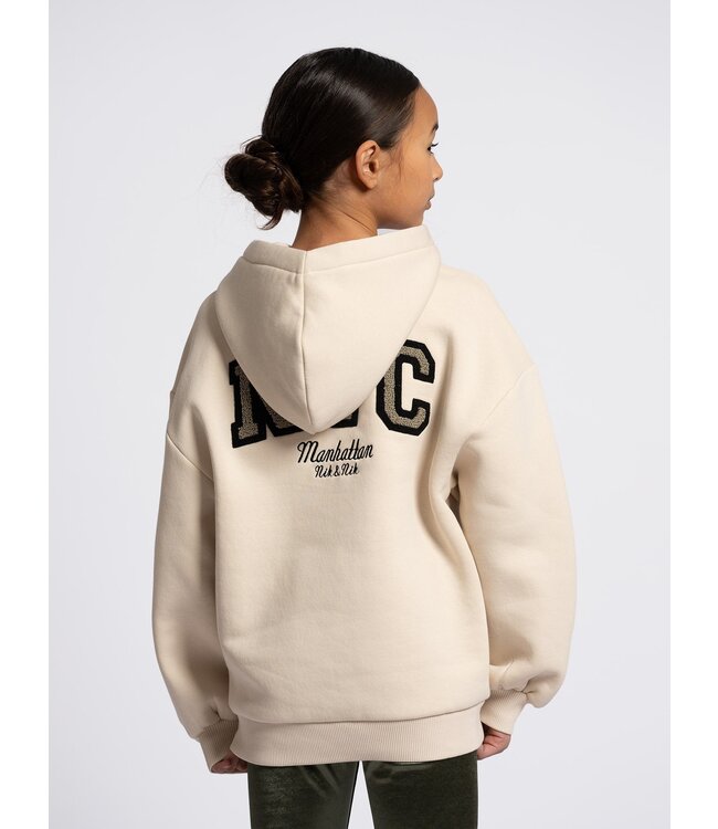 Nik&Nik winter hoodie meisjes - zand - Novan
