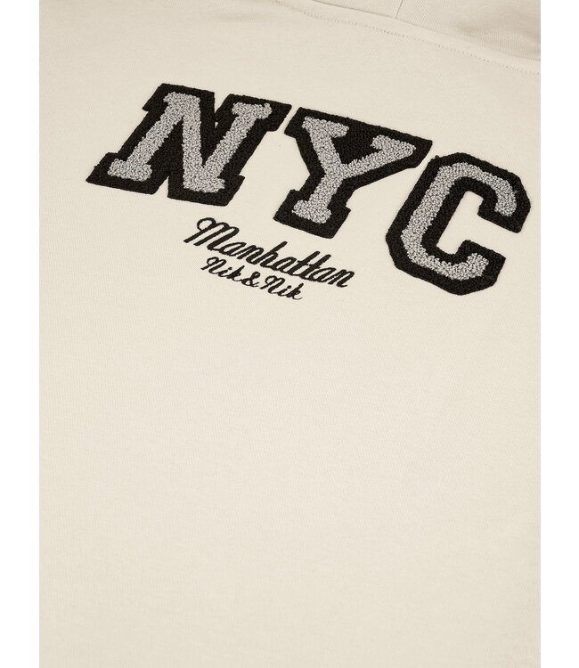 Nik&Nik winter hoodie meisjes - zand - Novan