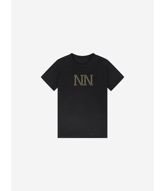 Nik&Nik winter t-shirt meisjes - zwart - Stud