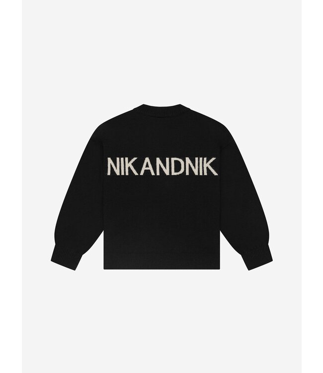Nik&Nik winter sweater meisjes - zwart - Lis