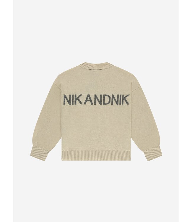 Nik&Nik winter sweater meisjes - zand - Lis